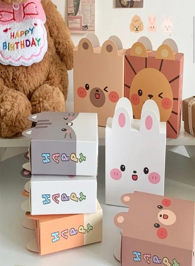 VRB Dec مجموعة علب هدايا VRB Dec مكونة من 20 قطعة للتغليف/علب هدايا للتقديم، علب هدايا فارغة، علب هدايا للتقديم، هدايا للإرجاع، شوكولاتة، فواكه مجففة، هدايا زفاف ومناسبات دينية. (تشكيلة علب بنقوش حيوانية) - Image 4